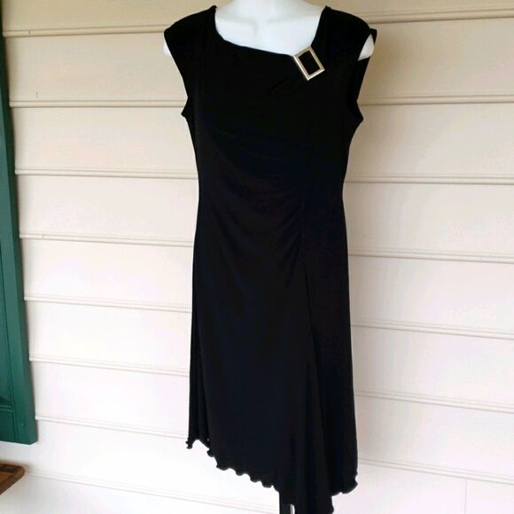 Giorgio Fiorelli women's black asymmetrical dress size S - Picture 1 of 8